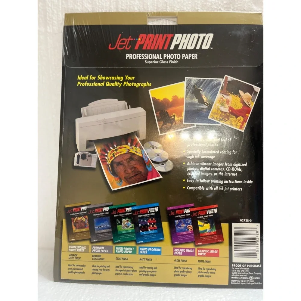 NIP Sample Pack Jet Print Extra Heavy Weight Professional Gloss Photo‎ Paper